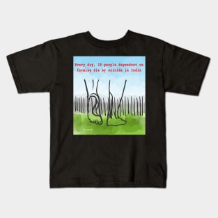 Farmers Protest Kids T-Shirt